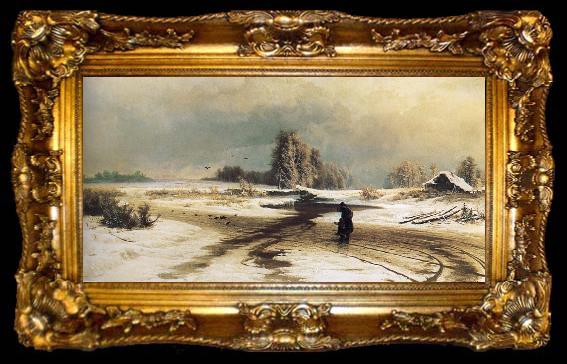 framed  unknow artist The Thaw, ta009-2
